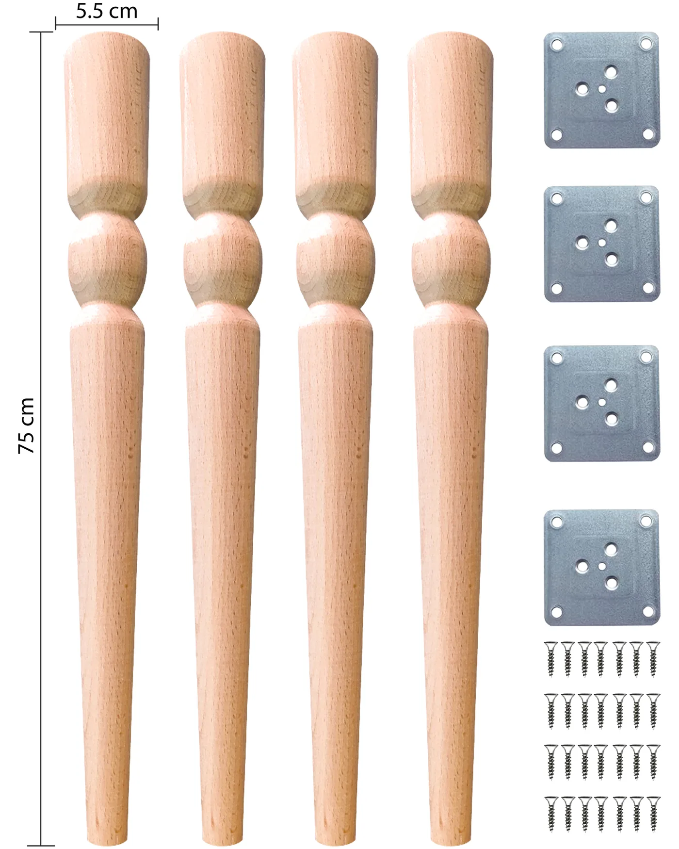 Masa ayağı 4'lü set -S-007