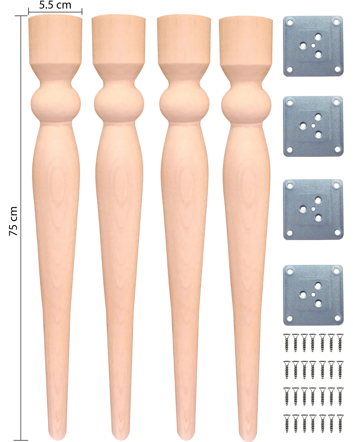 Masa ayağı 4'lü set -S-034