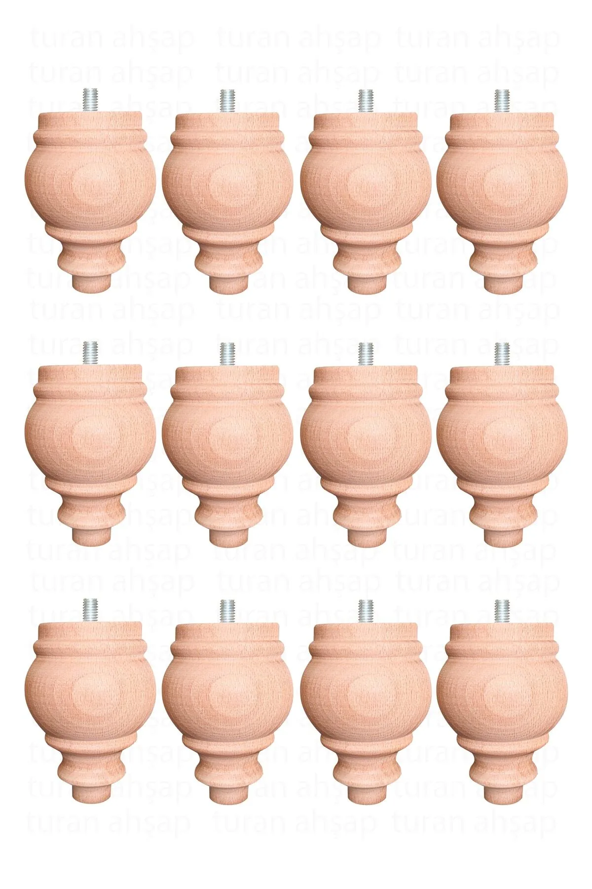 Ahşap Koltuk-kanepe Ayağı 12 li set